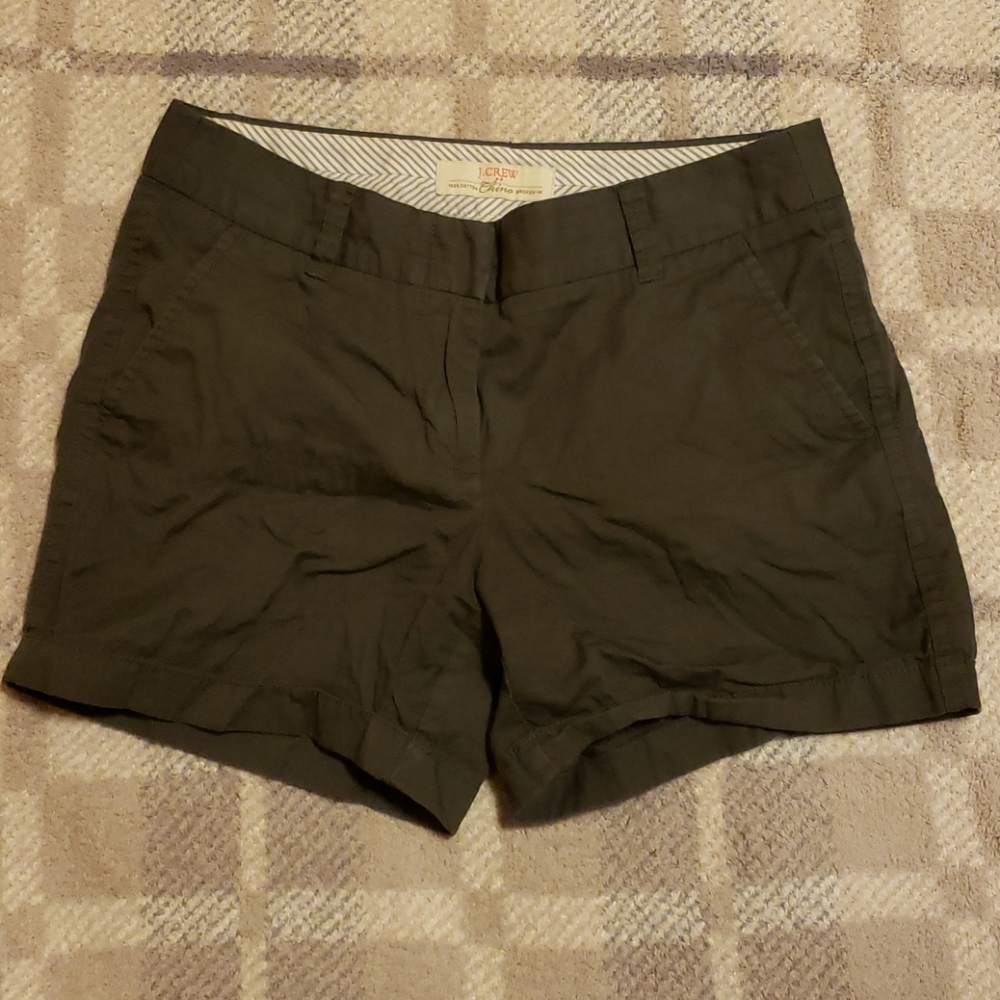 J.Crew Gray Chino broken in chino shorts size 2